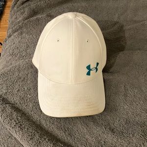 White under Armour hat